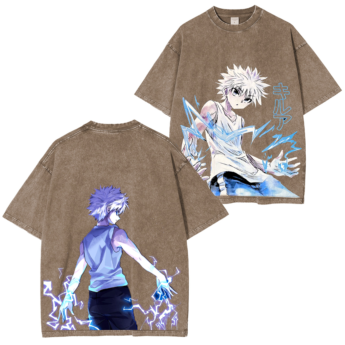 Killua Zoldyck Anime Polera Unisex Lavada
