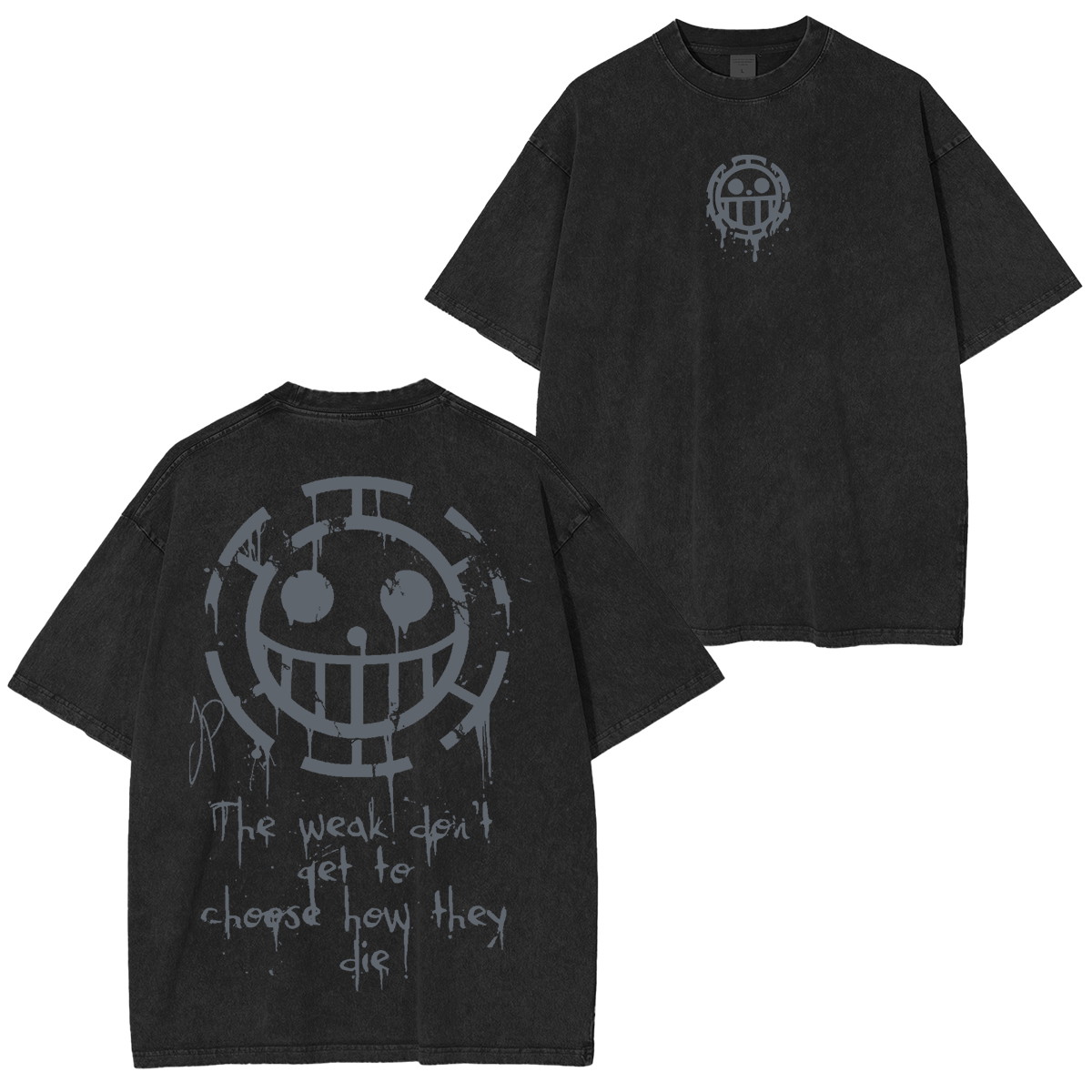 One Piece Anime Polera Unisex Lavada