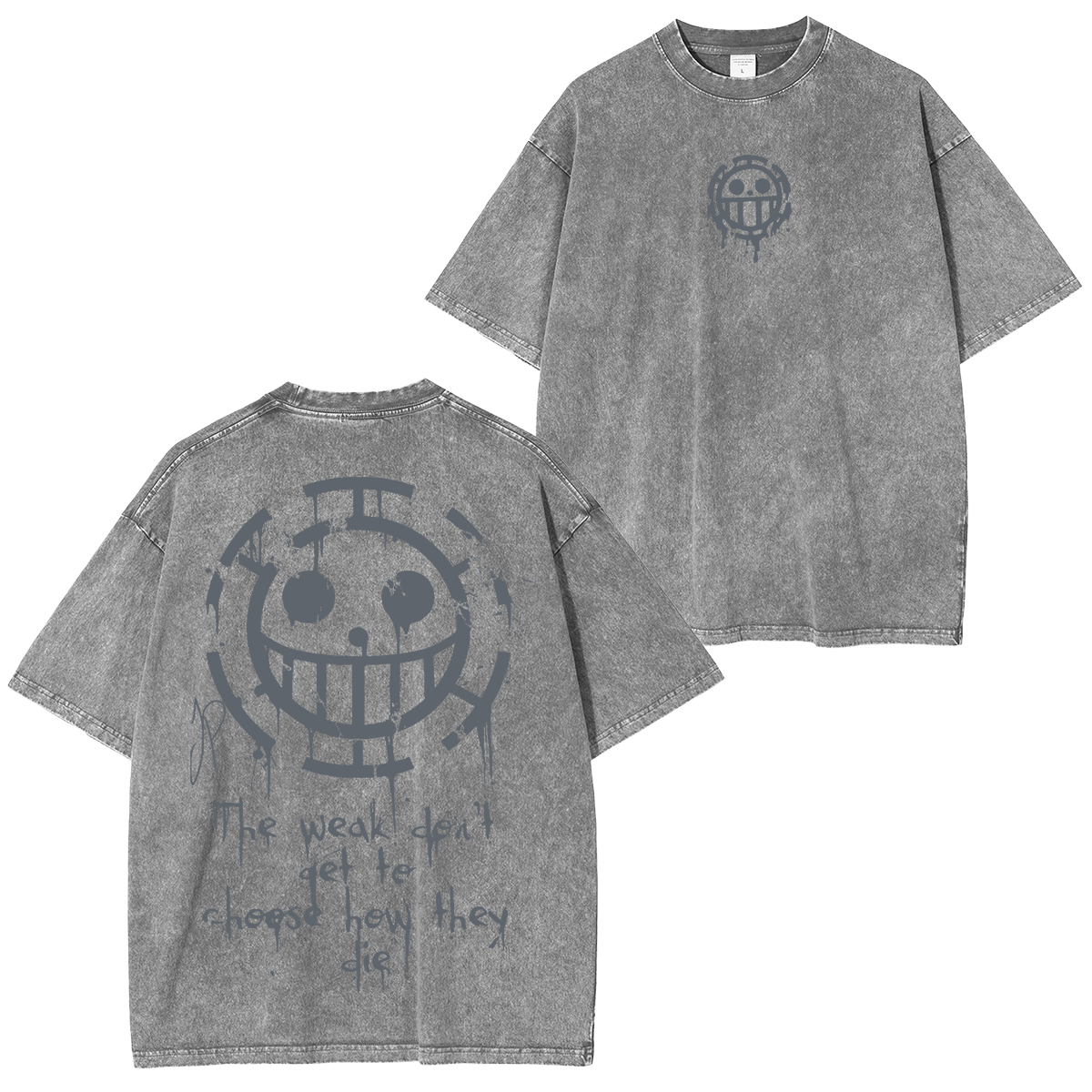 One Piece Anime Polera Unisex Lavada