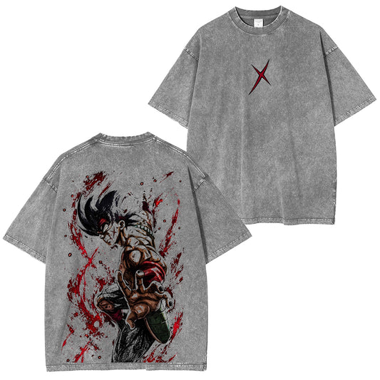 Dragon Ball Bardock Polera Lavada Vintage