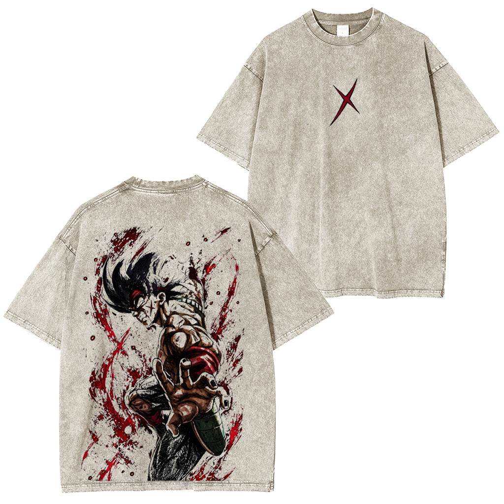 Dragon Ball Bardock Polera Lavada Vintage