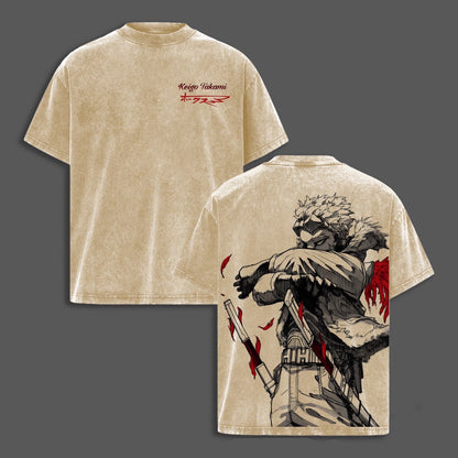My Hero Academia: Hawks Polera Lavada Vintage