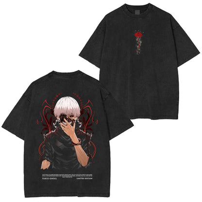Tokyo Ghoul Polera – Ken Kaneki Oversize Lavada Vintage