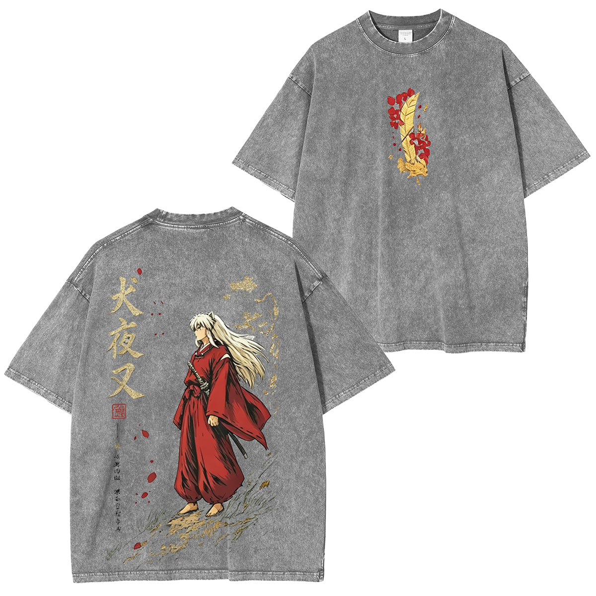 Inuyasha Vintage Unisex Washed T-Shirt