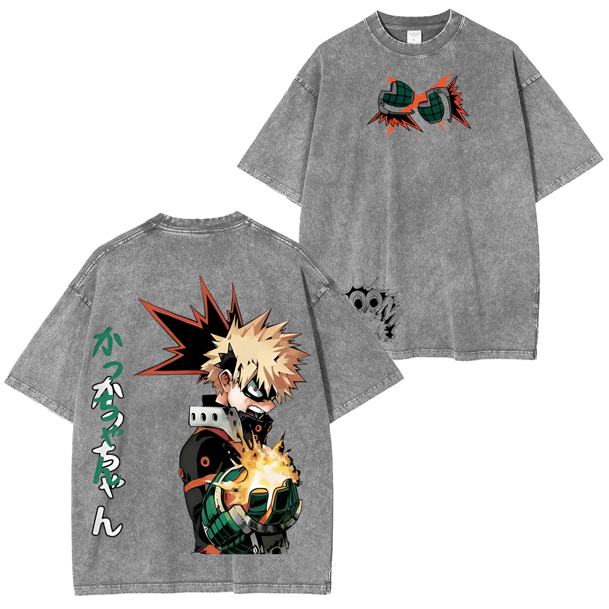 Katsuki Bakugo From My Hero AcademiaVintage washed T-shirt/Crewneck/Hoodie