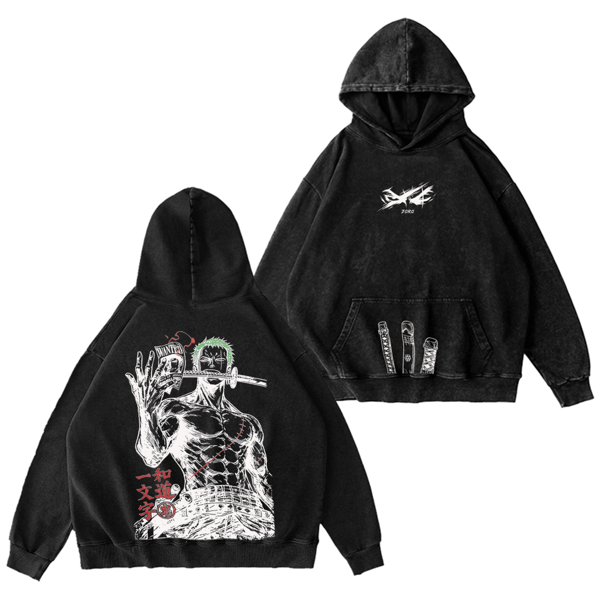 One Piece Washed T-shirt/Crewneck/Hoodie