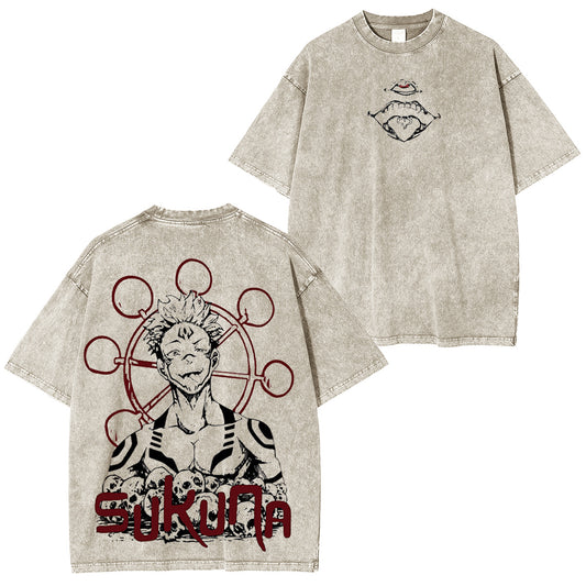 Ryomen Sukuna Jujutsu Kaisen Washed T-shirt/Crewneck/Hoodie