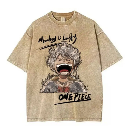 monkey-d-luffy- Vintage washed T-shirt/Crewneck/Hoodie