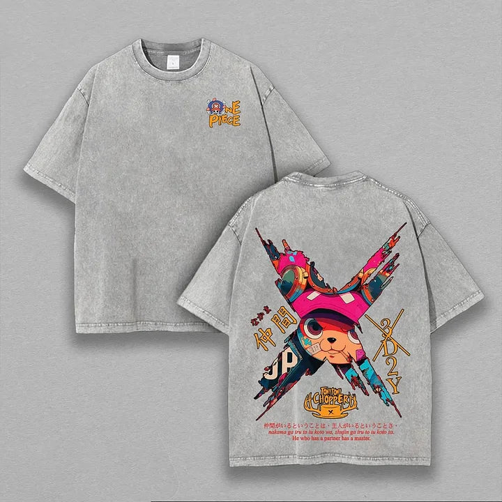 Tony Tony Chopper One Piece Anime Polera Unisex Lavada