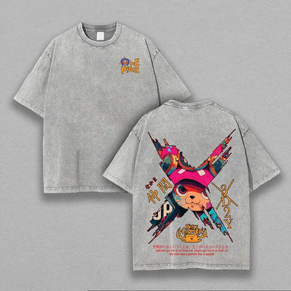 Tony Tony Chopper One Piece Anime Polera Unisex Lavada