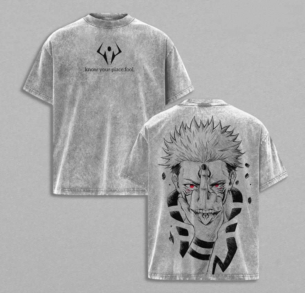 Jujutsu Kaisen :Ryomen Sukuna Vintage washed T-shirt/Crewneck/Hoodie