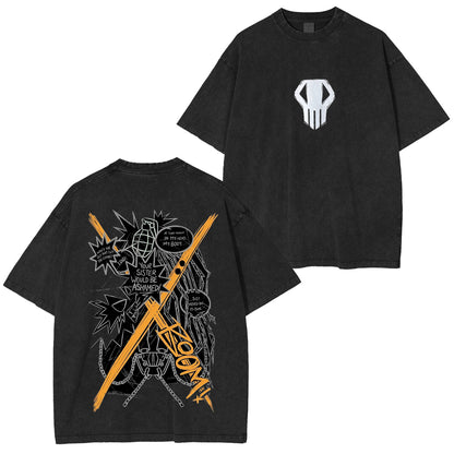 Katsuki Bakugo,My Hero Academia Polera Lavada Vintage