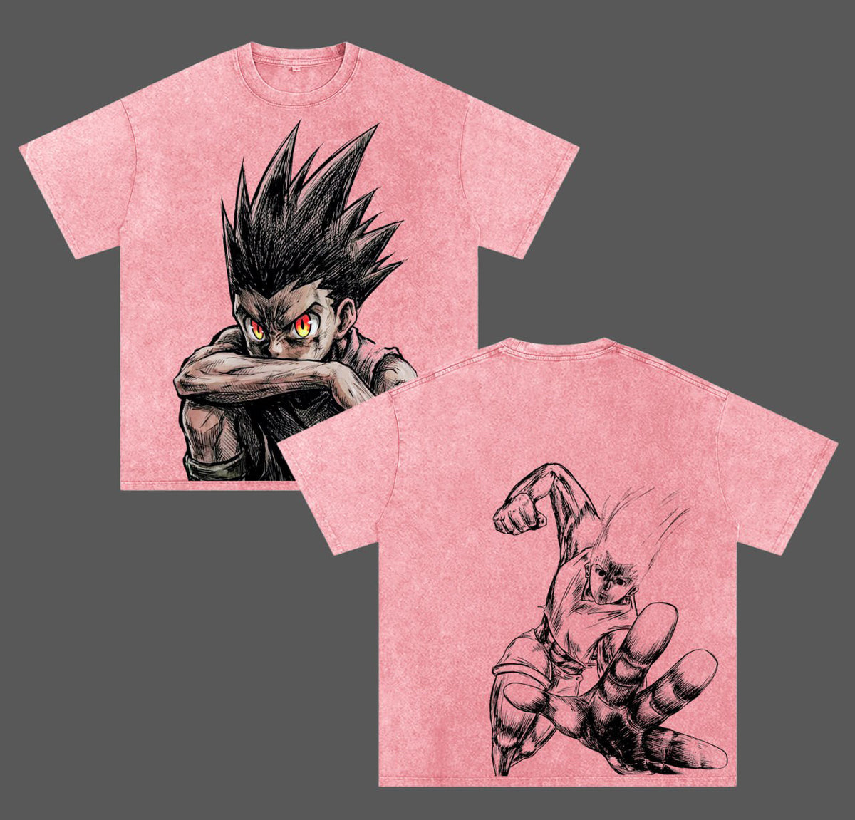 Hunter X Hunter Gon Freecss Polera Lavada Vintage