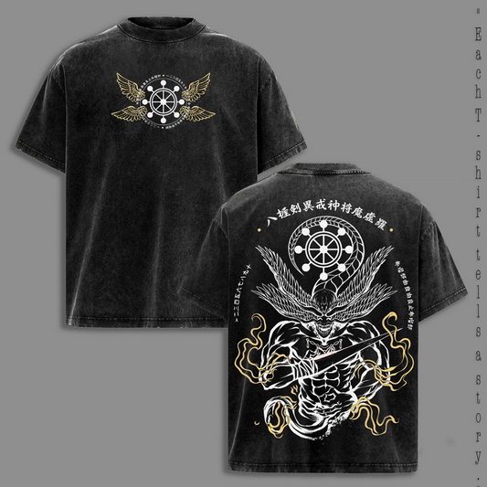 Mahoraga Jujutsu Kaisen Washed T-shirt/Crewneck/Hoodie