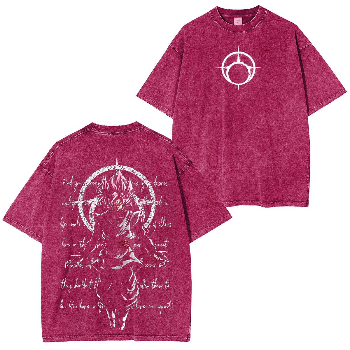 Dragon Ball Super Goku Black (Zamasu) Anime Polera Lavada