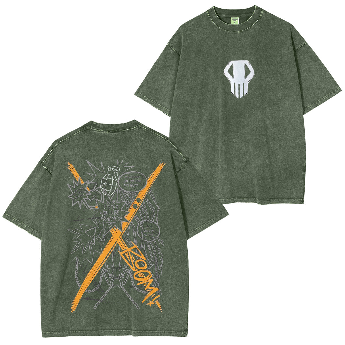 Katsuki Bakugo,My Hero Academia Polera Lavada Vintage