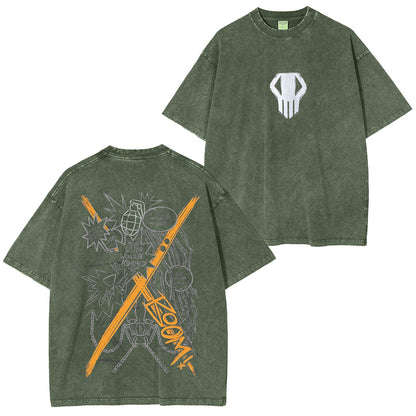 Katsuki Bakugo,My Hero Academia Polera Lavada Vintage
