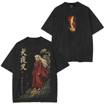Inuyasha Vintage Unisex Washed T-Shirt