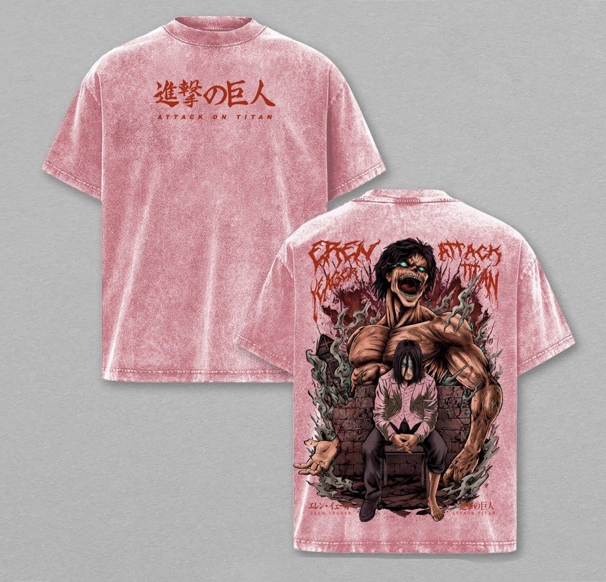 Attack Titan : ErenYeager Polera Lavada