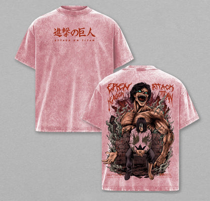 Attack Titan : ErenYeager Polera Lavada