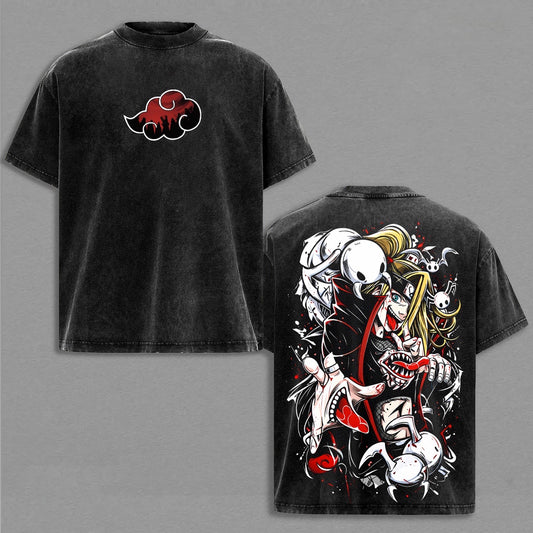 Naruto�Deidara Washed T-shirt