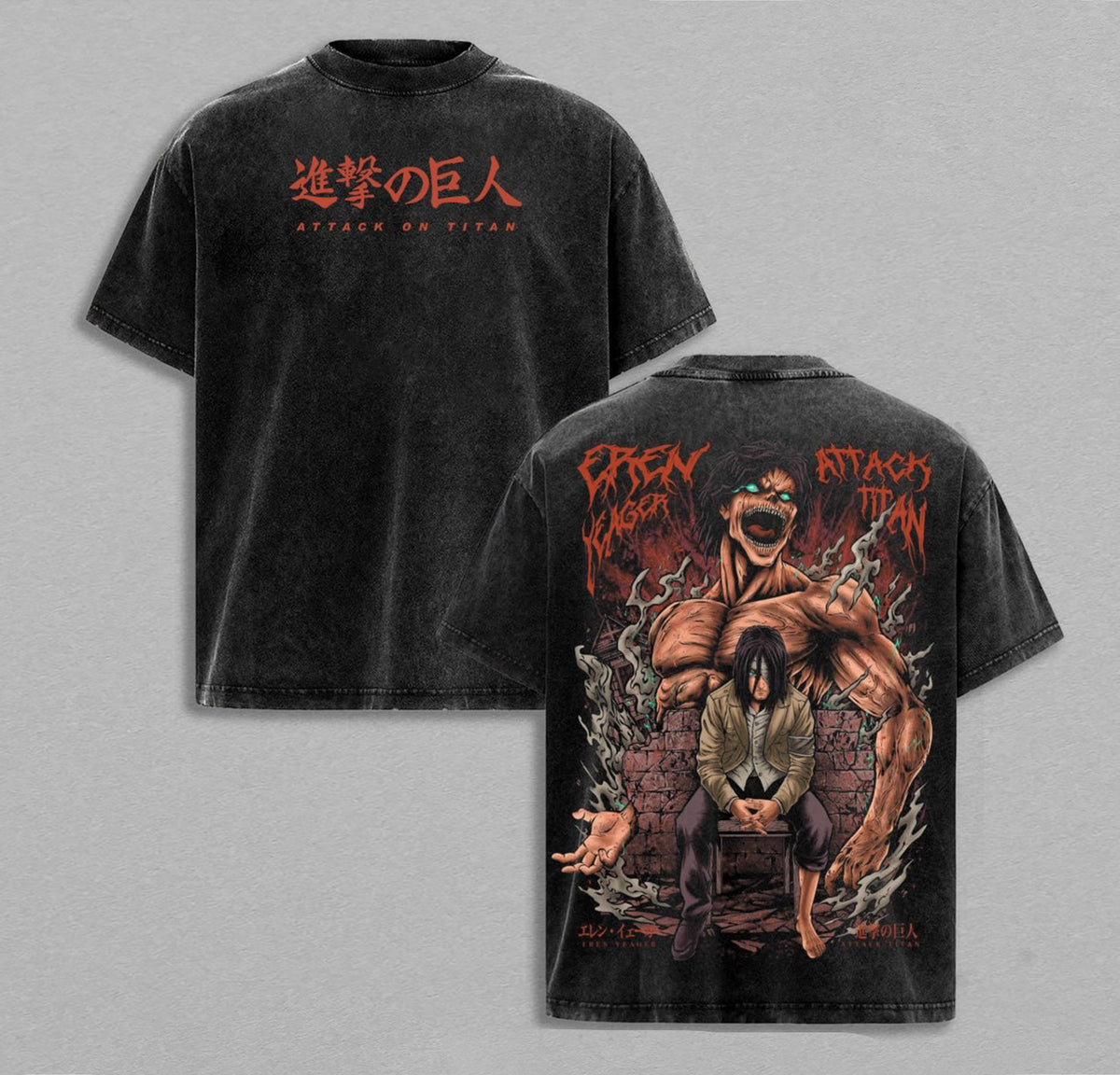 Attack Titan : ErenYeager Polera Lavada