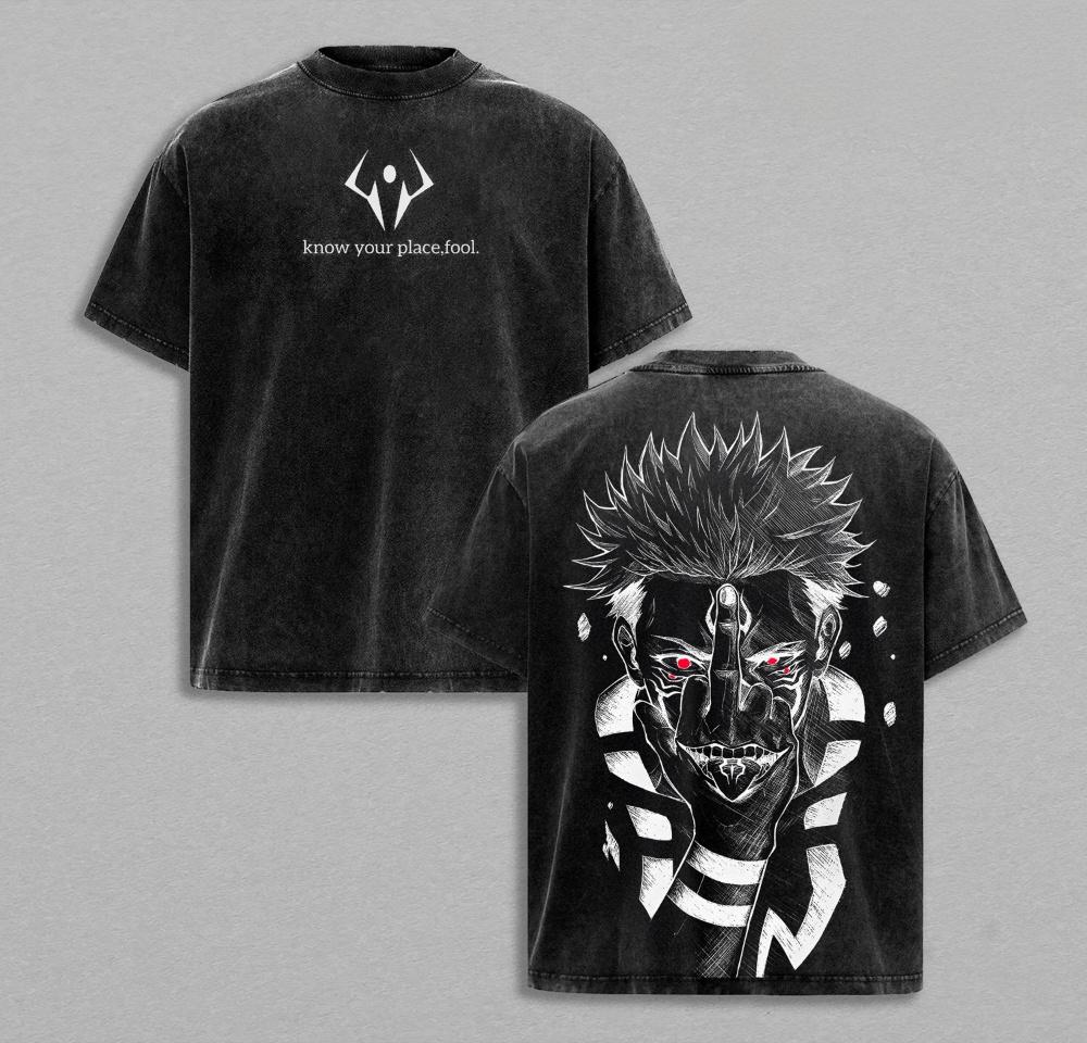 Jujutsu Kaisen :Ryomen Sukuna Vintage washed T-shirt/Crewneck/Hoodie