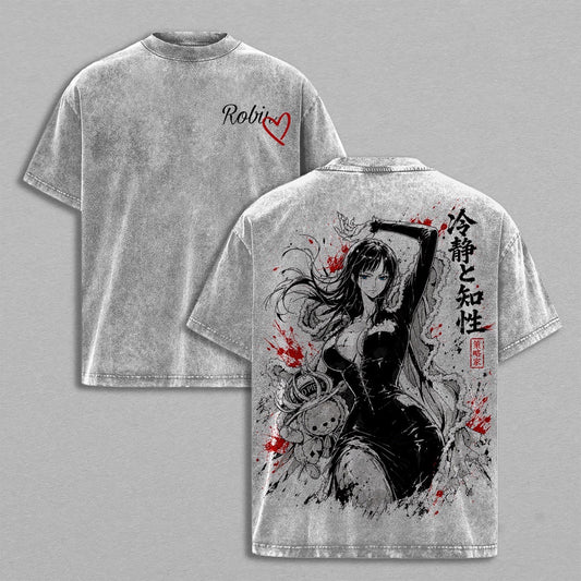 One Piece Nicorobin⁠ Polera Lavada Vintage