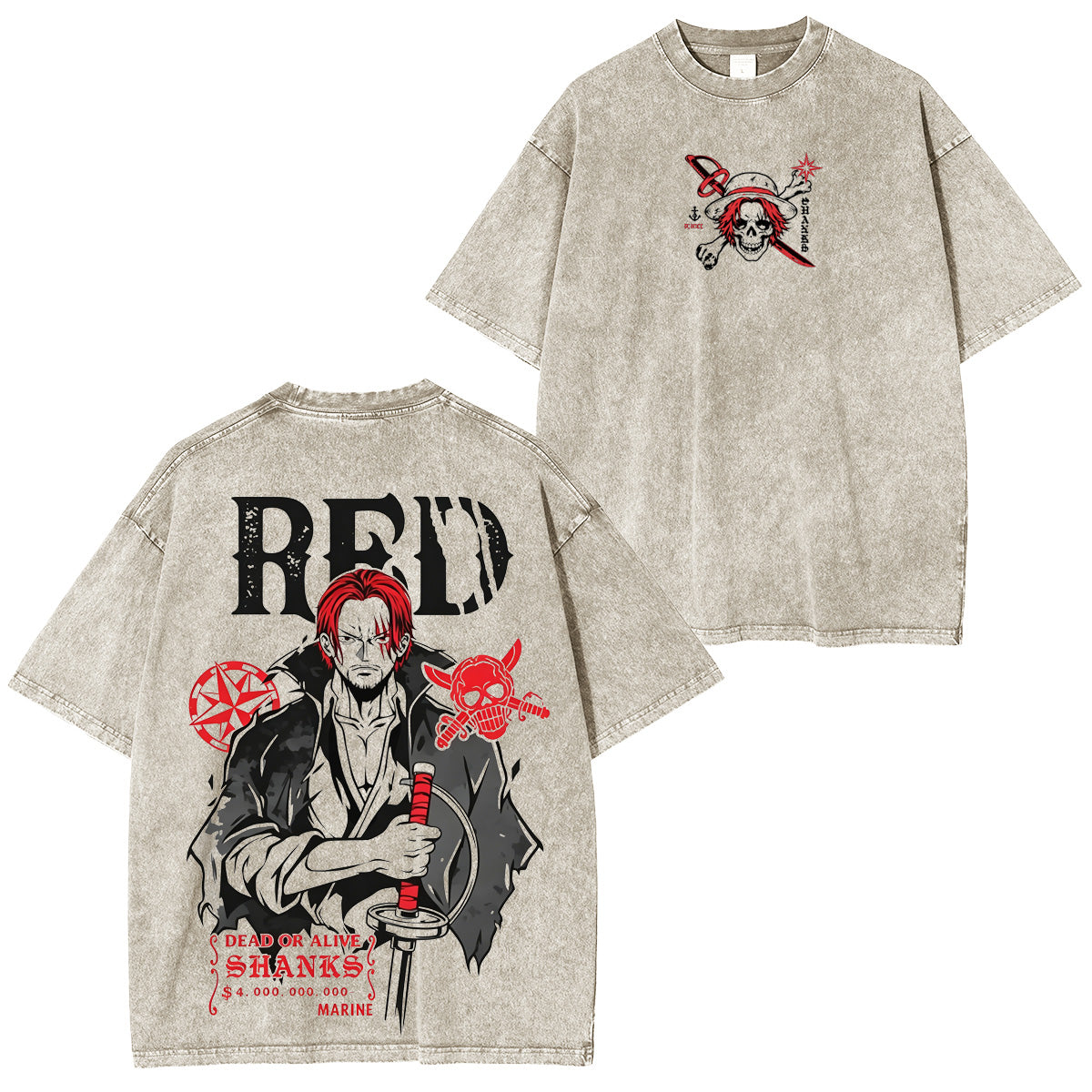 One Piece Shanks Vintage Tee