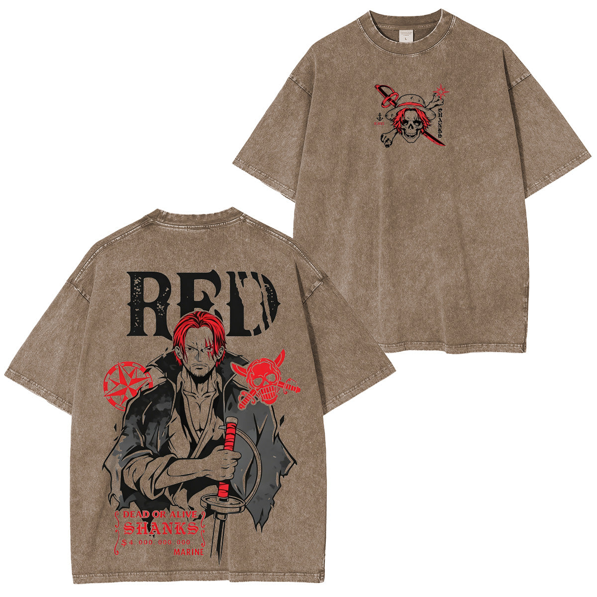 One Piece Shanks Vintage Tee
