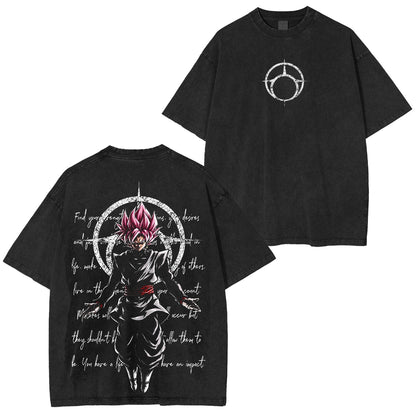 Dragon Ball Super Goku Black (Zamasu) Anime Polera Lavada