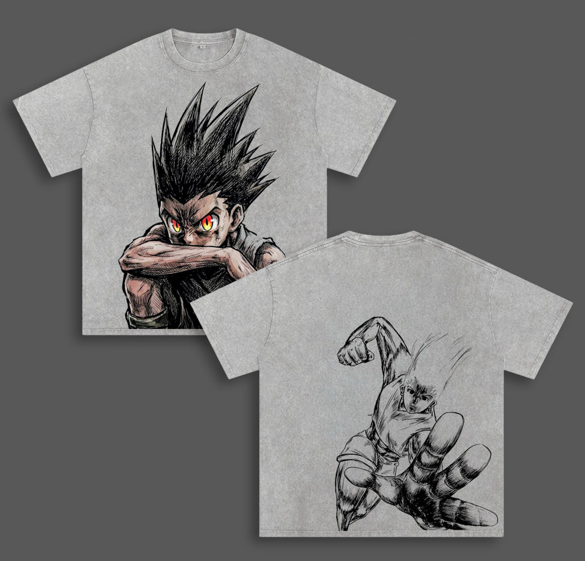 Hunter X Hunter Gon Freecss Polera Lavada Vintage