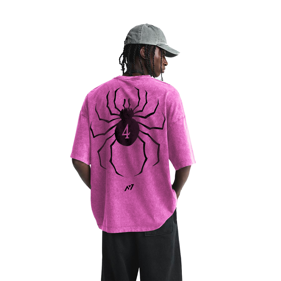 Phantom Jester Streetwear Polera Pink Washed