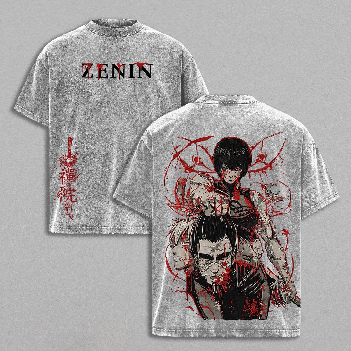 Maki Zenin ,Jujutsu Kaisen Anime Washed T-shirt/Crewneck/Hoodie