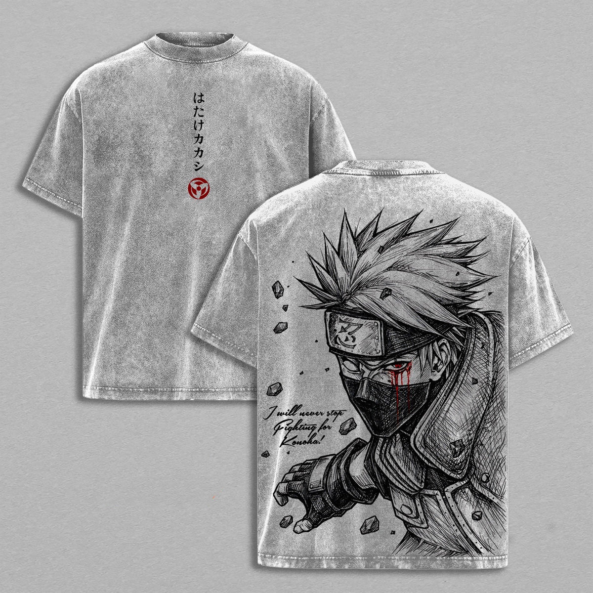 Kakashi,Naruto Anime Polera Lavada