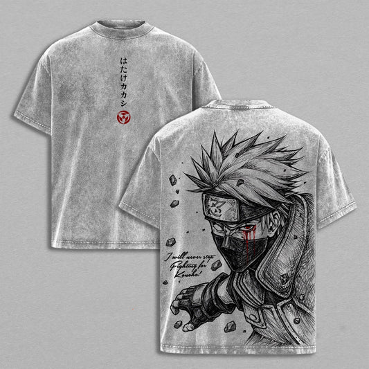 Kakashi,Naruto Anime Polera Lavada