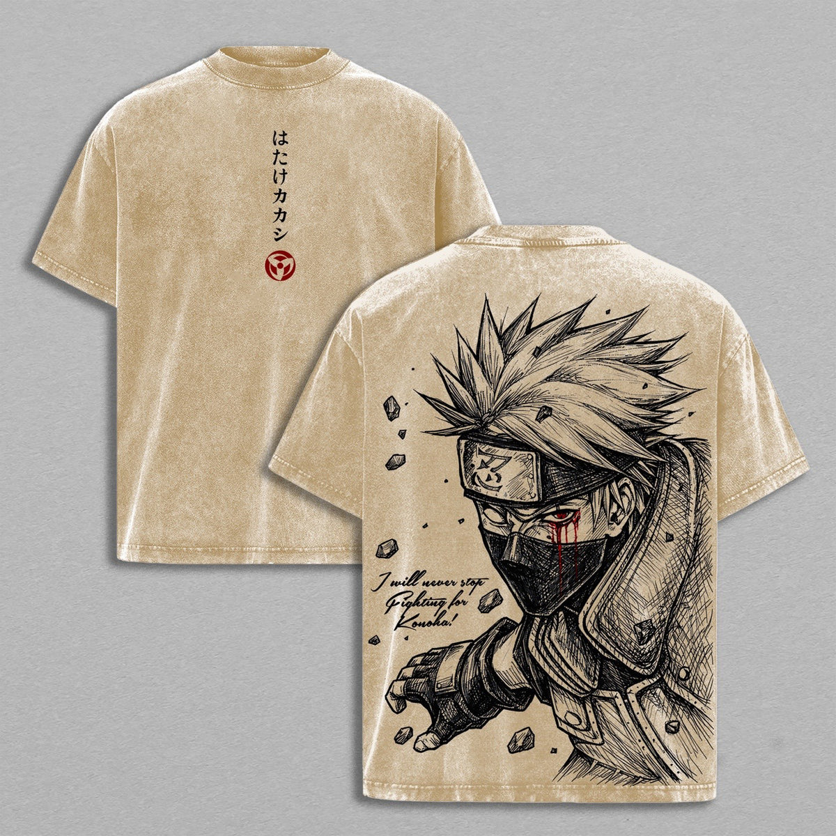 Kakashi,Naruto Anime Polera Lavada