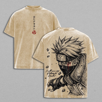 Kakashi,Naruto Anime Polera Lavada