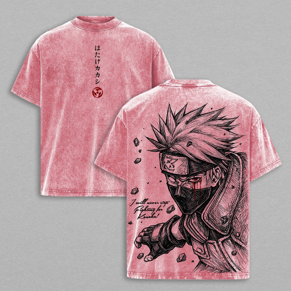 Kakashi,Naruto Anime Polera Lavada