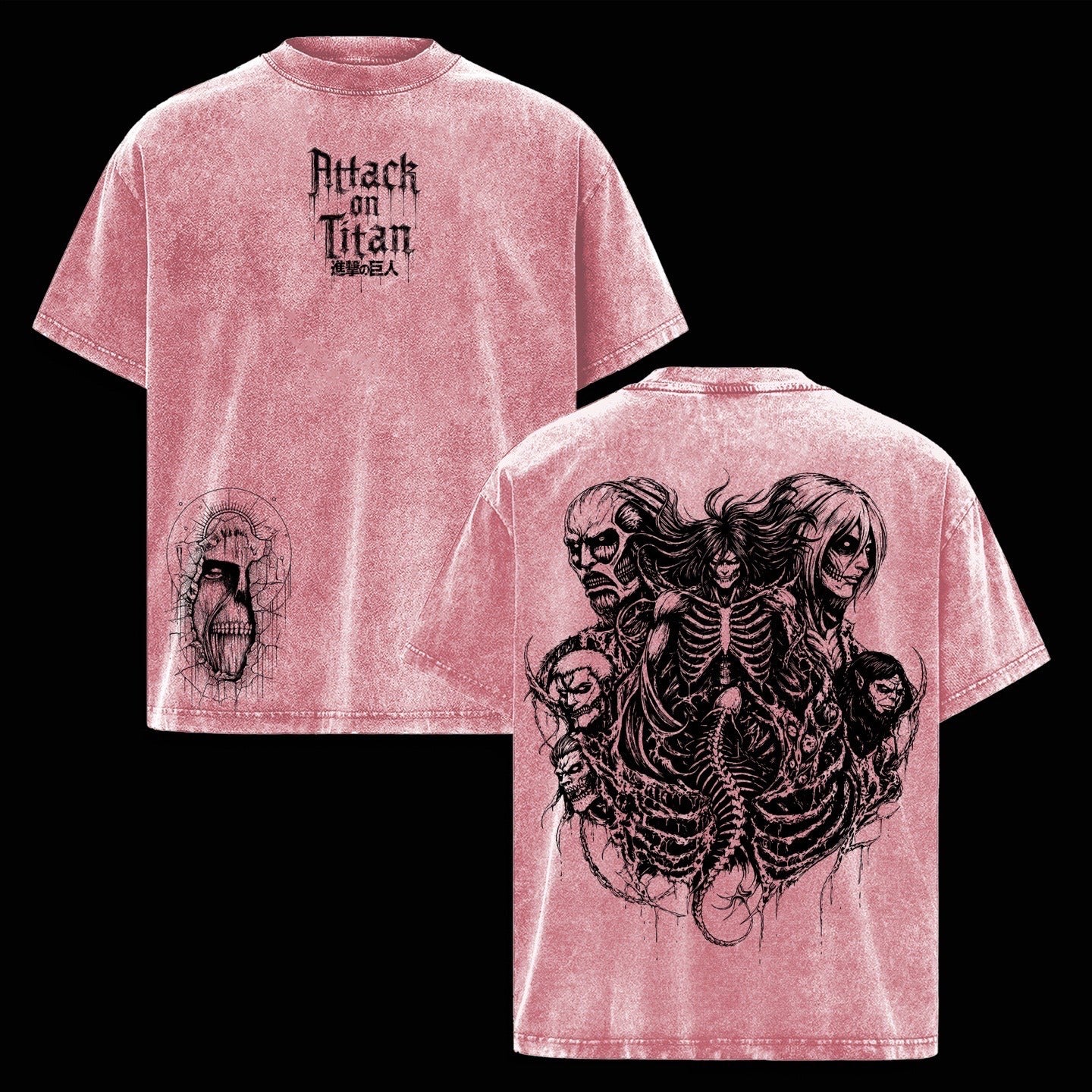 Attack on Titan Anime Polera Lavada