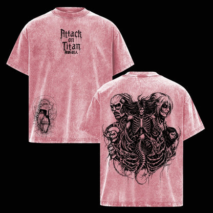 Attack on Titan Anime Polera Lavada
