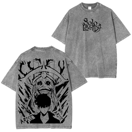 Solo Leveling Vintage washed T-shirt/Crewneck/Hoodie