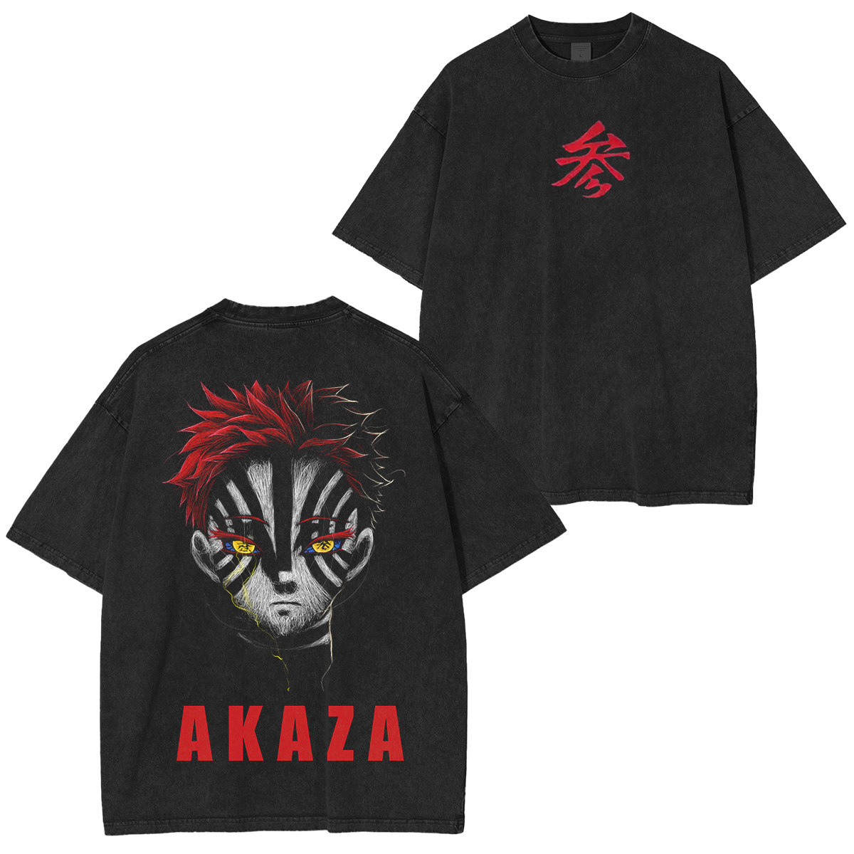 Demon Slayer Anime Unsiex Washed T-Shirt