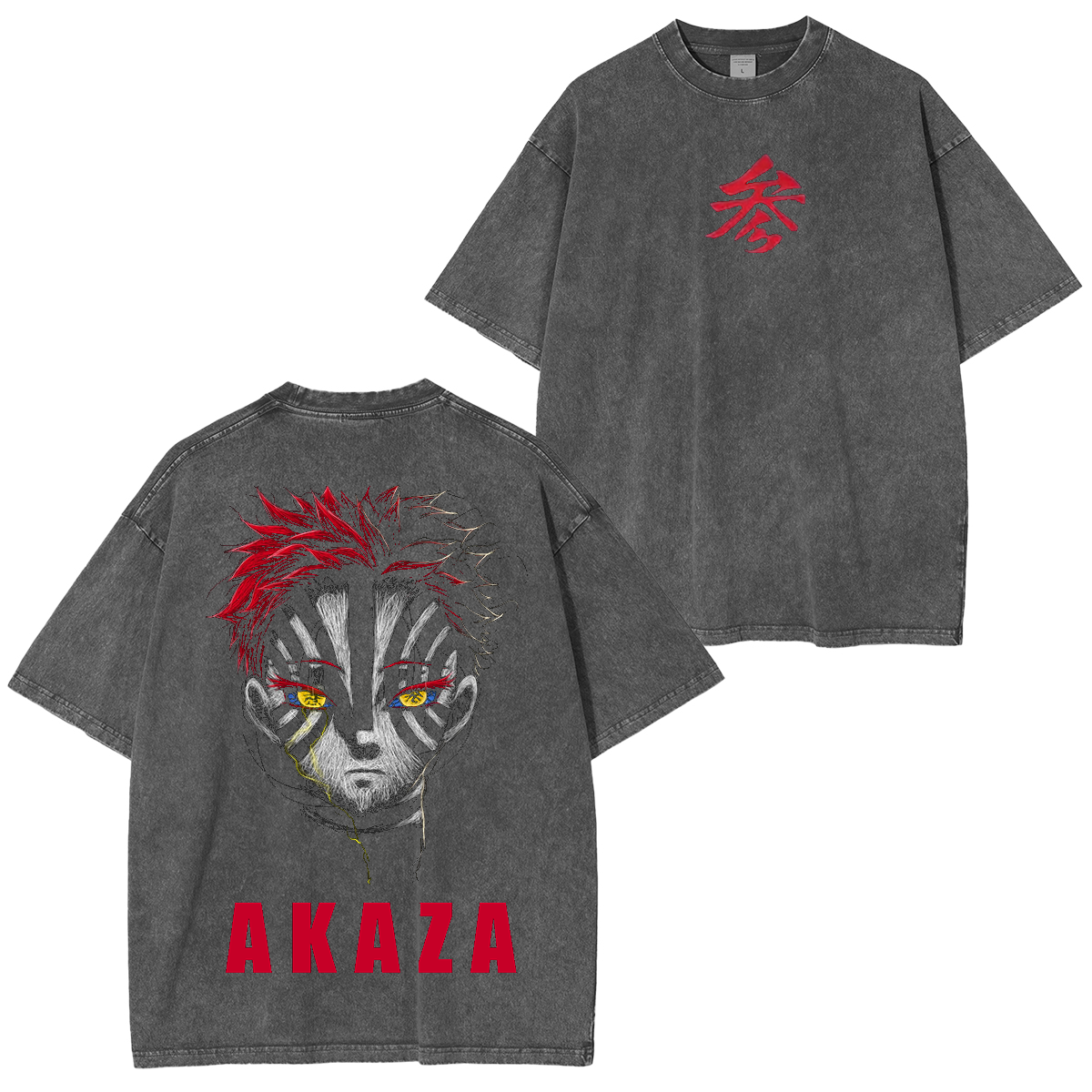 Demon Slayer Anime Unsiex Washed T-Shirt