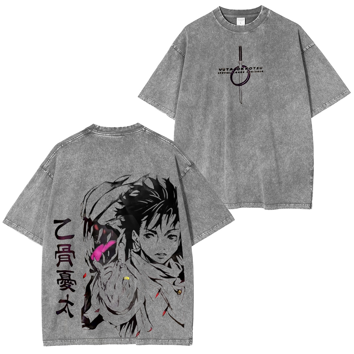 jujutsu kaisen:Vintage washed T-shirt/Crewneck/Hoodie