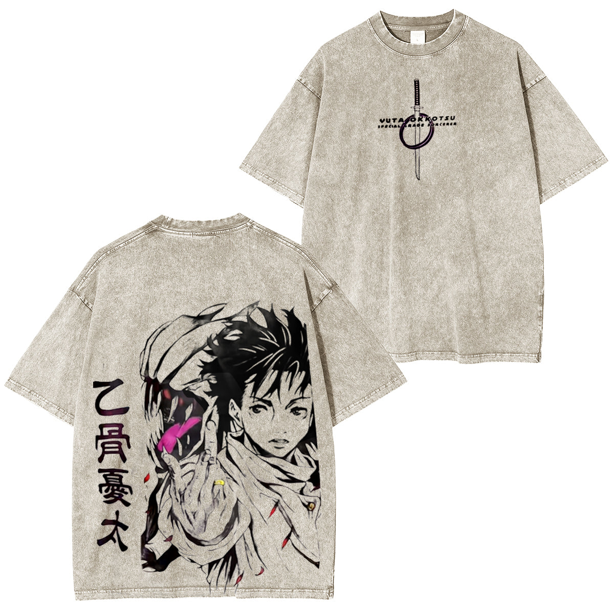 jujutsu kaisen:Vintage washed T-shirt/Crewneck/Hoodie