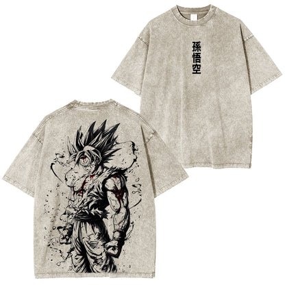Dragon Ball Super Goku.Polera Lavada