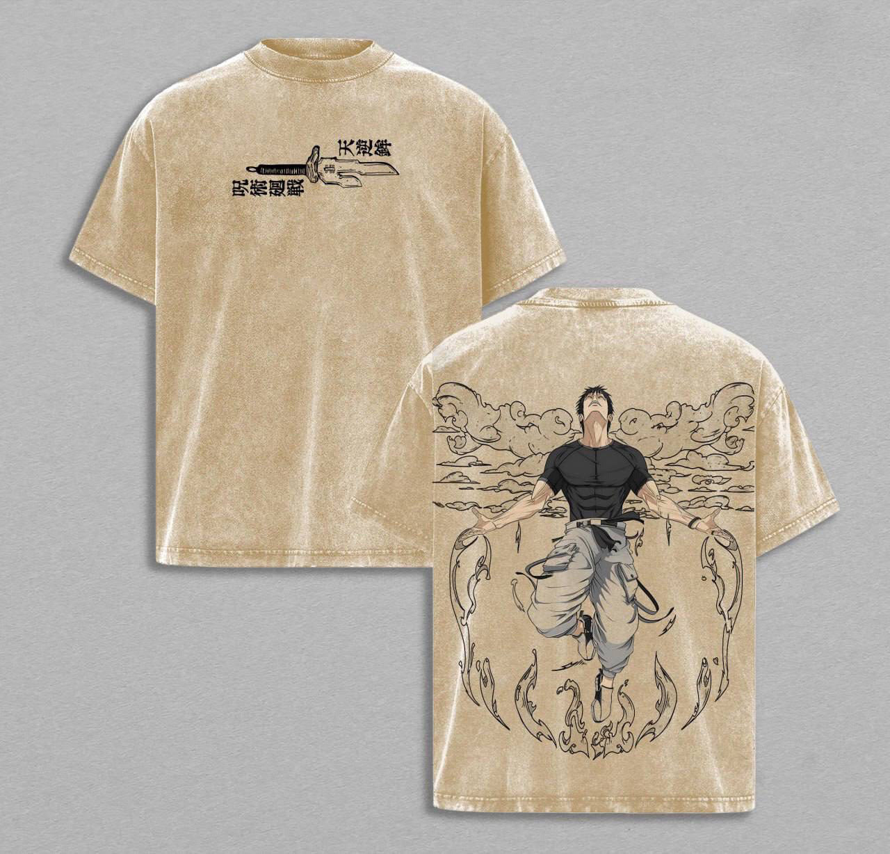 Toji Fushiguro Jujutsu Kaisen Vintage Washed T-shirt/Crewneck/Hoodie