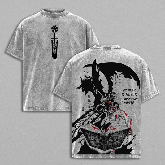 Asta Black Clover Vintage washed T-shirt/Crewneck/Hoodie