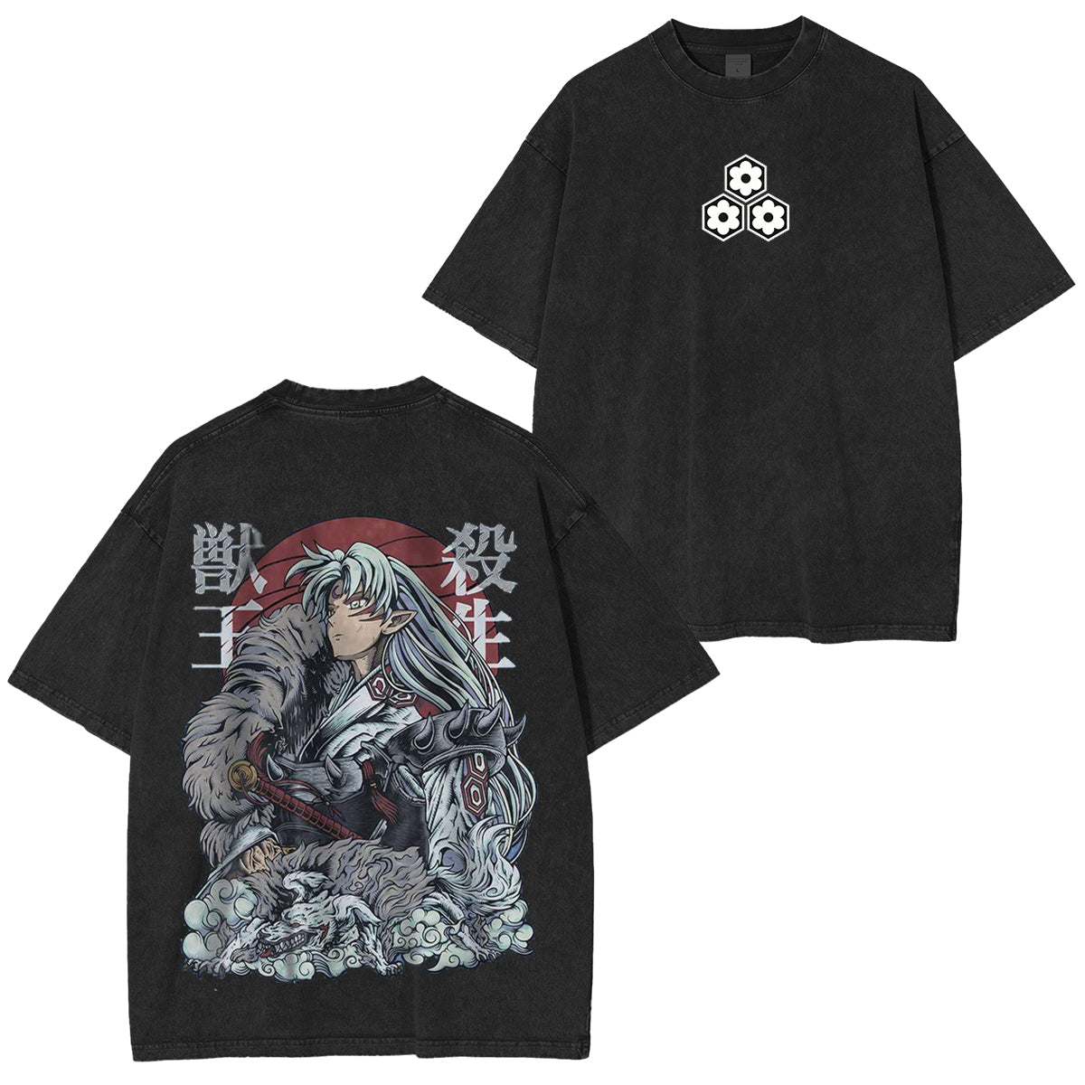 Inuyasha Vintage Polera Unisex Lavada